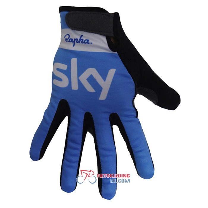 2020 Sky Lange Handschoenen Blauw Wit